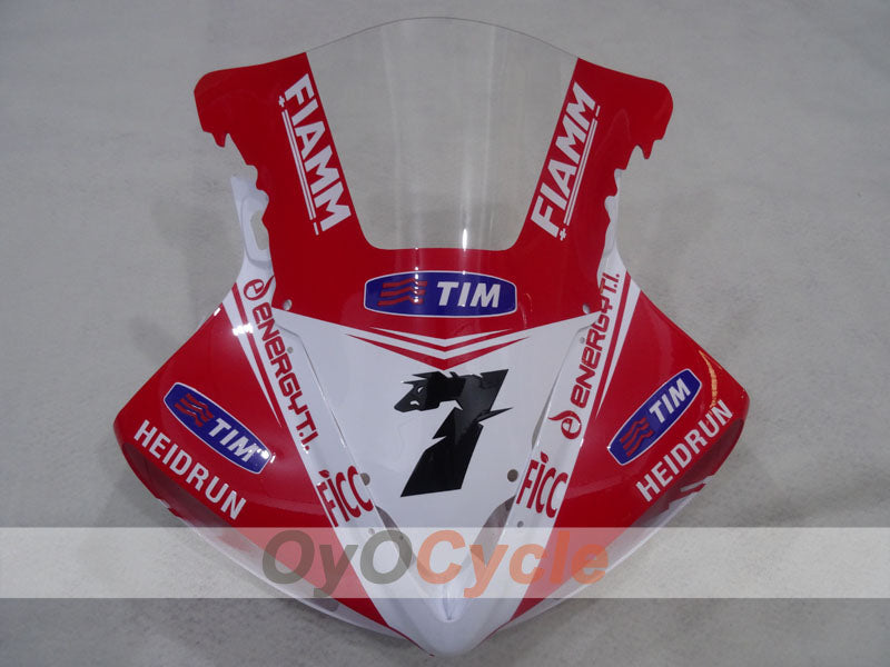 Injection Fairing kit for 05 YZF-R6 - Red, White - FIAMM #OYO87905833