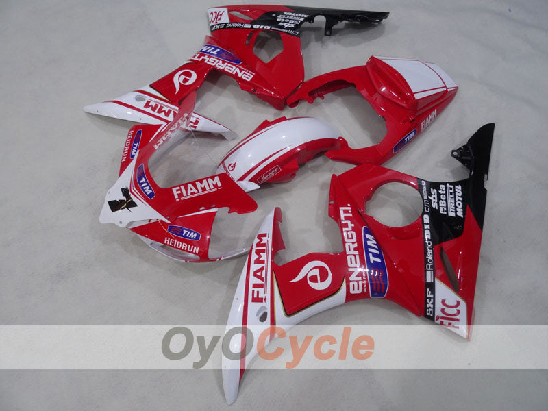 Injection Fairing kit for 05 YZF-R6 - Red, White - FIAMM #OYO87905833