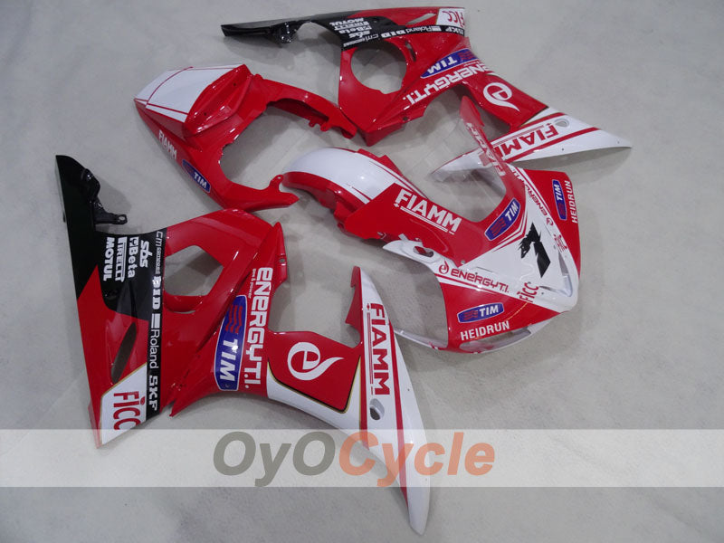 Injection Fairing kit for 05 YZF-R6 - Red, White - FIAMM #OYO87905833