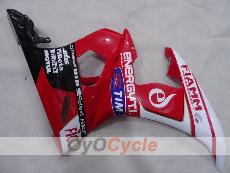 Injection Fairing kit for 05 YZF-R6 - Red, White - FIAMM #OYO87905833