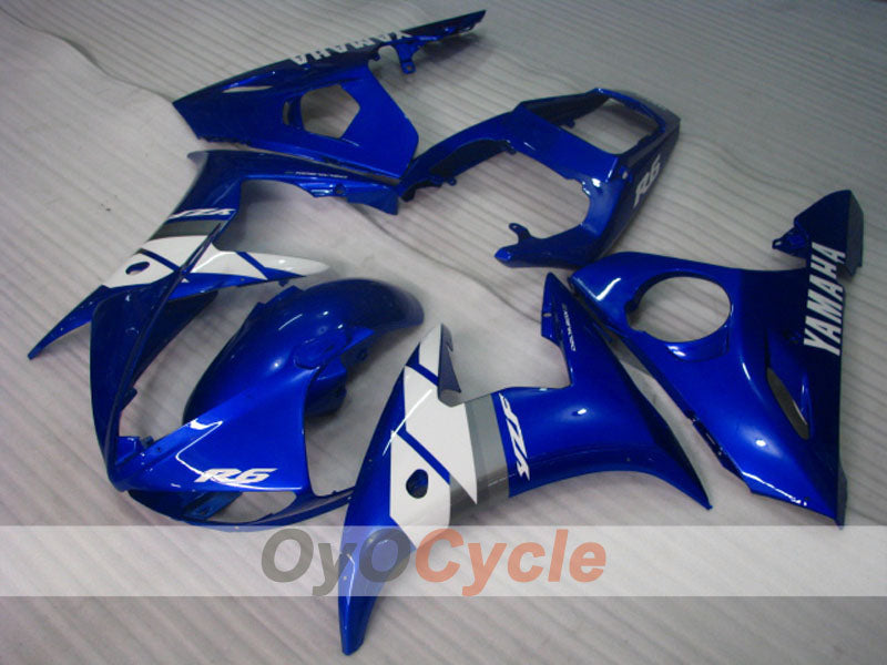 Injection Fairing kit for 03-04 YZF-R6 - Blue, White - Factory Style #OYO87905791