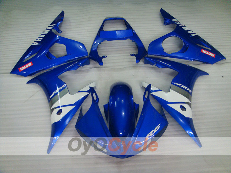 Injection Fairing kit for 03-04 YZF-R6 - Blue - MOTUL #OYO87905797