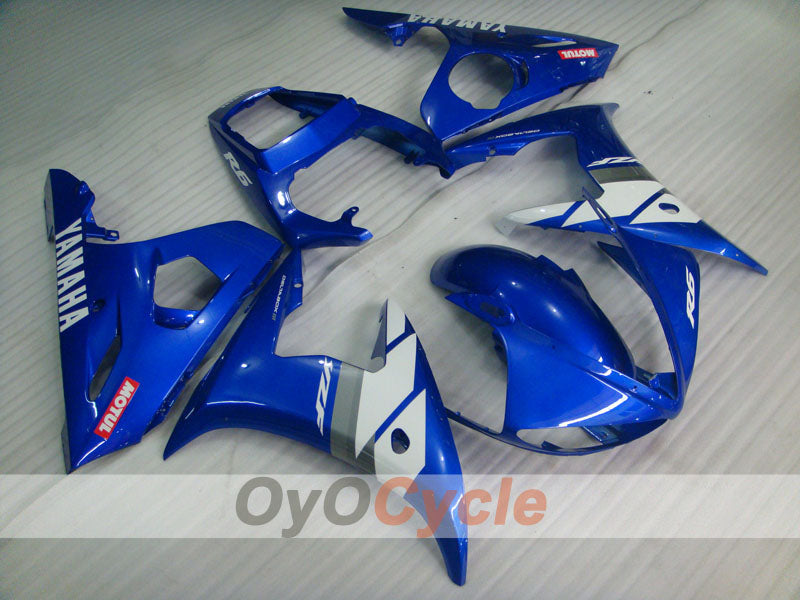 Injection Fairing kit for 03-04 YZF-R6 - Blue - MOTUL #OYO87905797