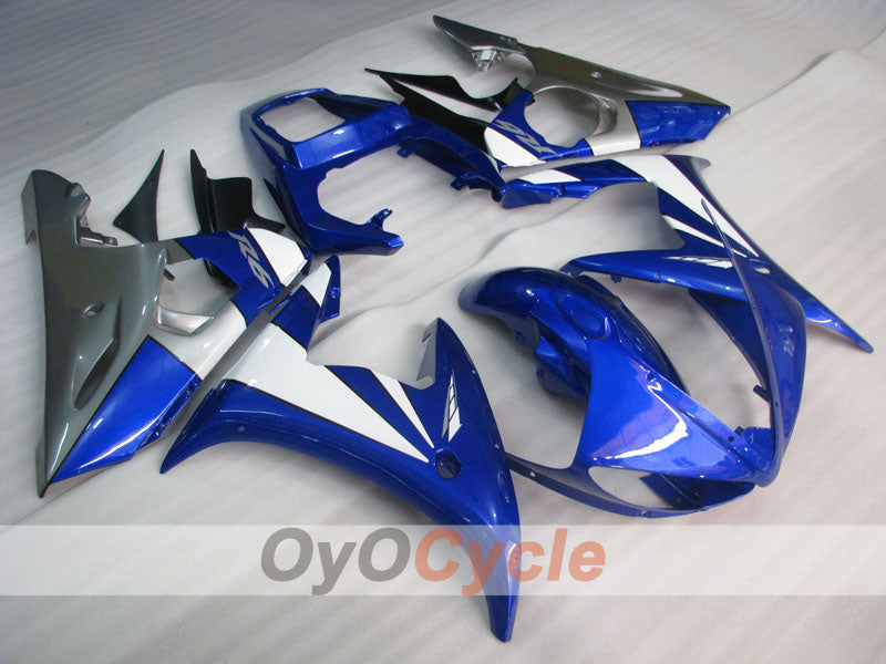 Injection Fairing kit for 05 YZF-R6 - Blue, White, Grey - Factory Style #OYO87905842