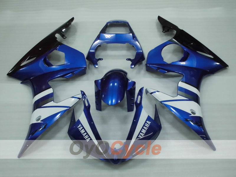 Injection Fairing kit for 03-04 YZF-R6 - Blue, White, Black - Factory Style #OYO87905800
