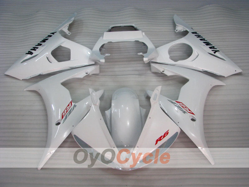 Injection Fairing kit for 03-04 YZF-R6 - White - Factory Style #OYO87905801
