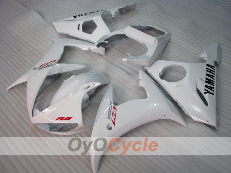 Injection Fairing kit for 03-04 YZF-R6 - White - Factory Style #OYO87905801