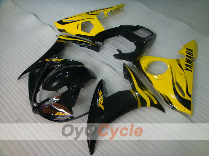 Injection Fairing kit for 05 YZF-R6 - Yellow, Black - Factory Style #OYO87905848