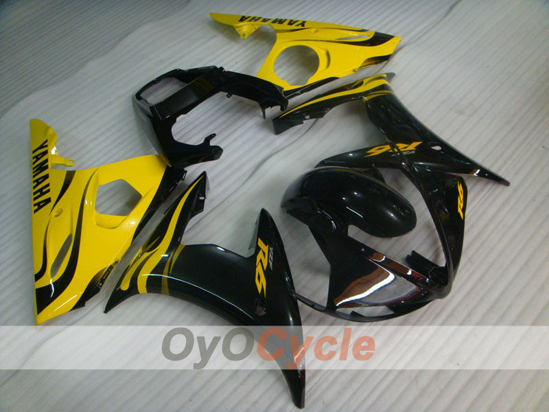 Injection Fairing kit for 05 YZF-R6 - Yellow, Black - Factory Style #OYO87905848