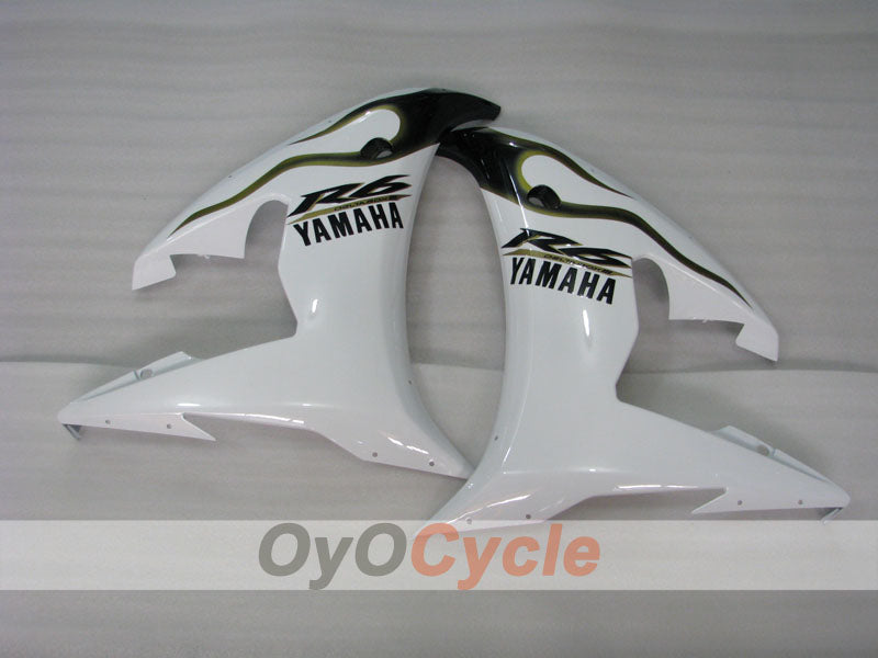 Injection Fairing kit for 05 YZF-R6 - White, Gold - Factory Style, Customize #OYO87905849