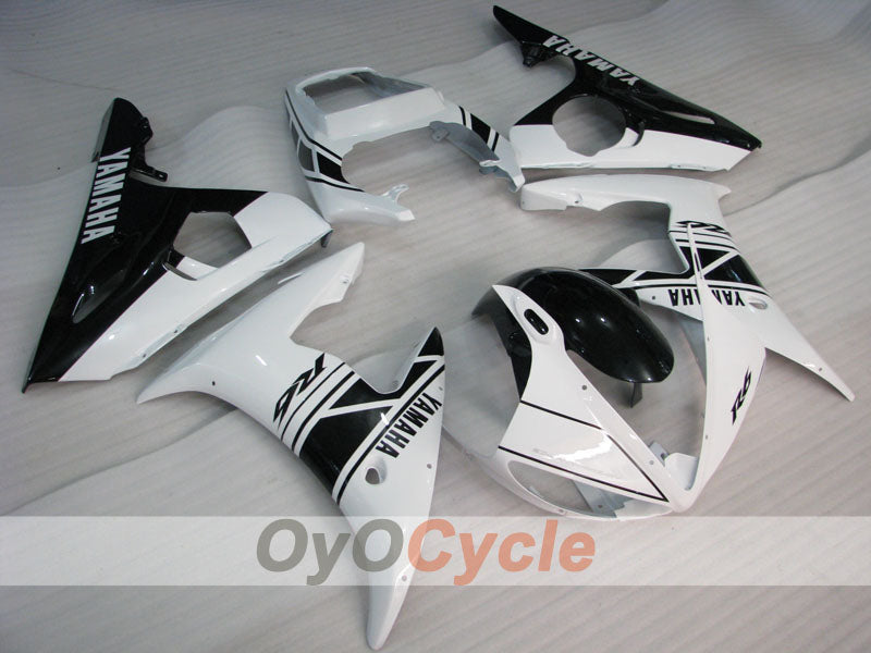 Injection Fairing kit for 05 YZF-R6 - White, Black - Factory Style #OYO87905852 Main image