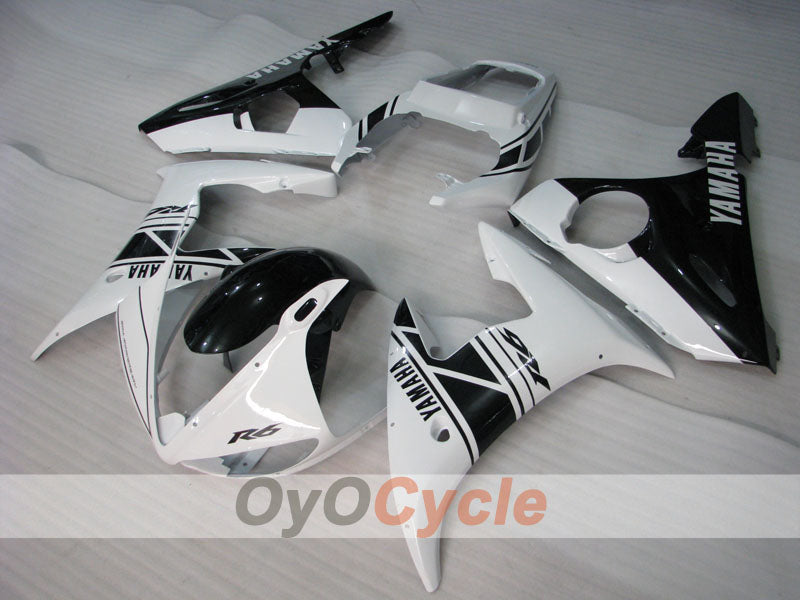 Injection Fairing kit for 05 YZF-R6 - White, Black - Factory Style #OYO87905852