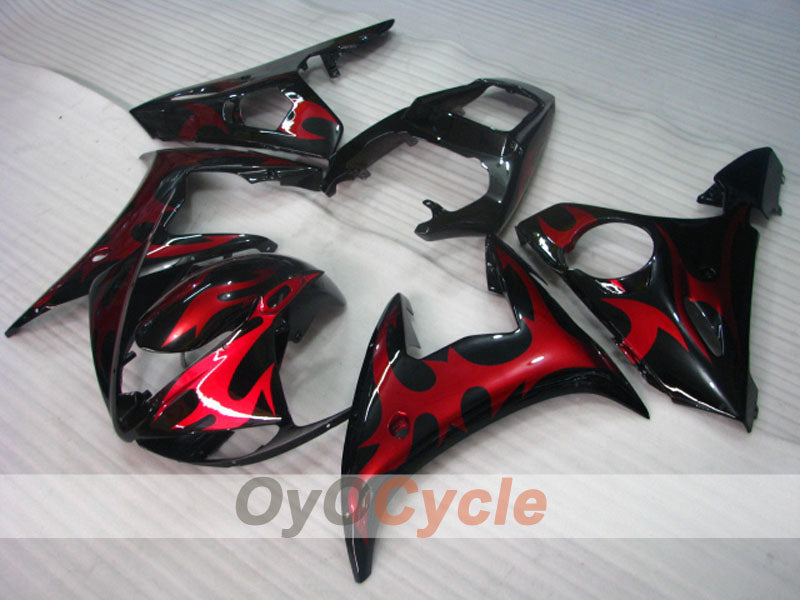 Injection Fairing kit for 05 YZF-R6 - Red, Black - Factory Style #OYO87905854