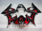 Injection Fairing kit for 05 YZF-R6 - Red, Black - Factory Style #OYO87905854
