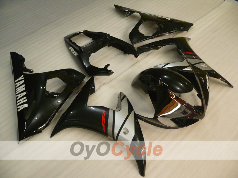 Injection Fairing kit for 03-04 YZF-R6 - Black, Grey - Factory Style #OYO87905813