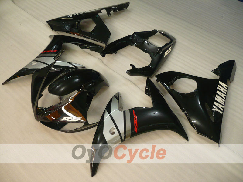 Injection Fairing kit for 03-04 YZF-R6 - Black, Grey - Factory Style #OYO87905813