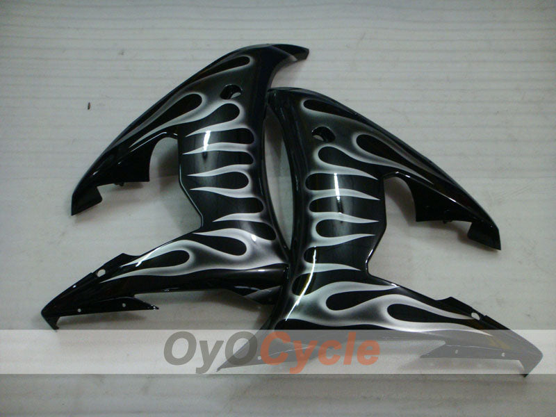 Injection Fairing kit for 03-04 YZF-R6 - Black - Flame #OYO87905814