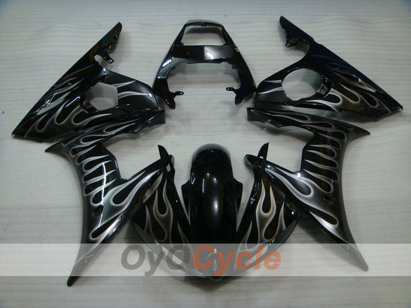 Injection Fairing kit for 05 YZF-R6 - Black - Flame #OYO87905858