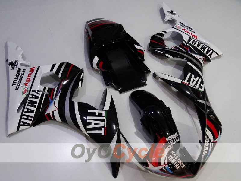 Injection Fairing kit for 03-04 YZF-R6 - White, Black - FIAT #OYO87905818 Main image