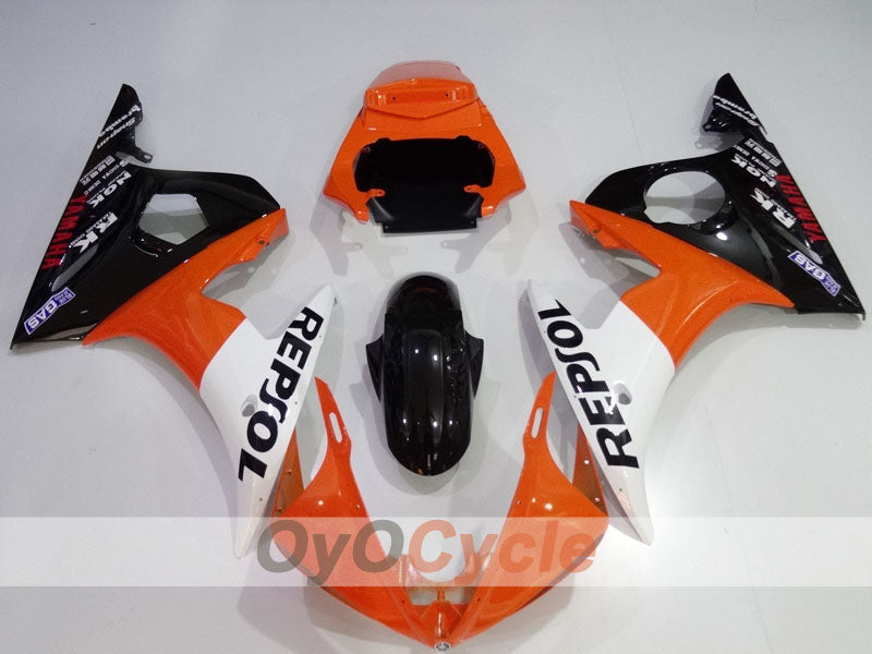 Injection Fairing kit for 03-04 YZF-R6 - Orange, White, Black - Repsol #OYO87905819 Secondary image