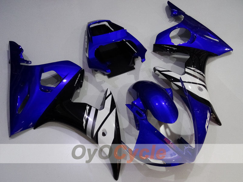 Injection Fairing kit for 05 YZF-R6 - Blue, White, Black - Factory Style #OYO87905865 Main image