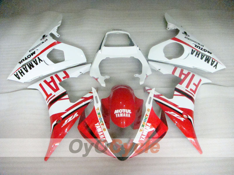 Injection Fairing kit for 05 YZF-R6 - Red, White - FIAT, MOTUL #OYO87905868