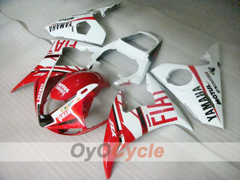 Injection Fairing kit for 05 YZF-R6 - Red, White - FIAT, MOTUL #OYO87905868