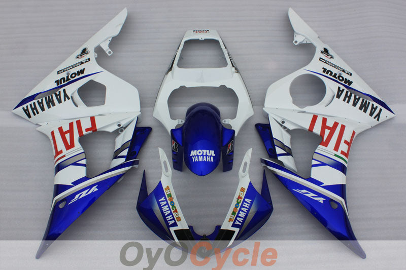 Injection Fairing kit for 05 YZF-R6 - Blue, White - FIAT, MOTUL #OYO87905869