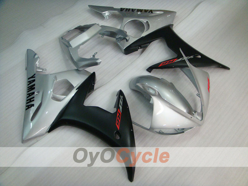 Injection Fairing kit for 03-04 YZF-R6 - Black, Silver, Matte - Factory Style #OYO87905827