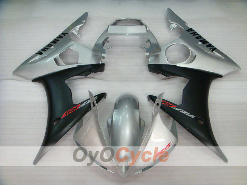 Injection Fairing kit for 03-04 YZF-R6 - Black, Silver, Matte - Factory Style #OYO87905827 Secondary image