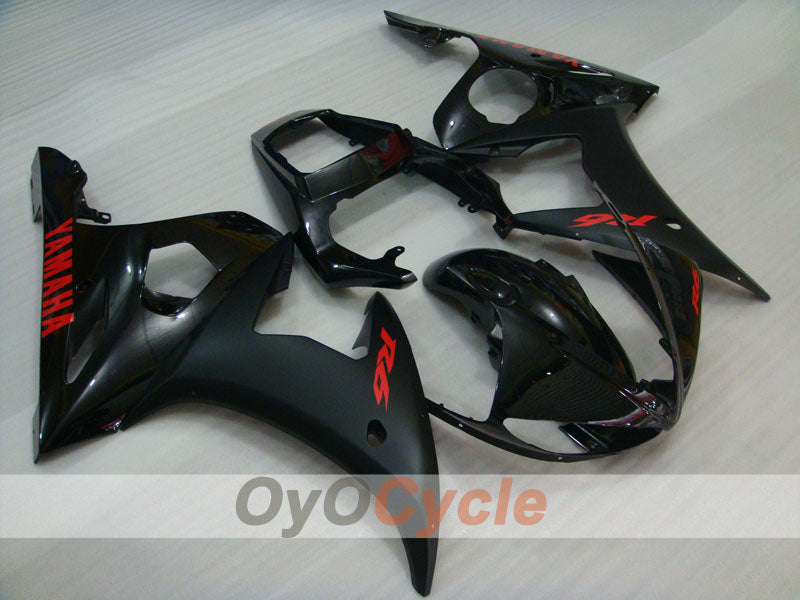 Injection Fairing kit for 03-04 YZF-R6 - Black, Matte - Factory Style #OYO87905828 Main image