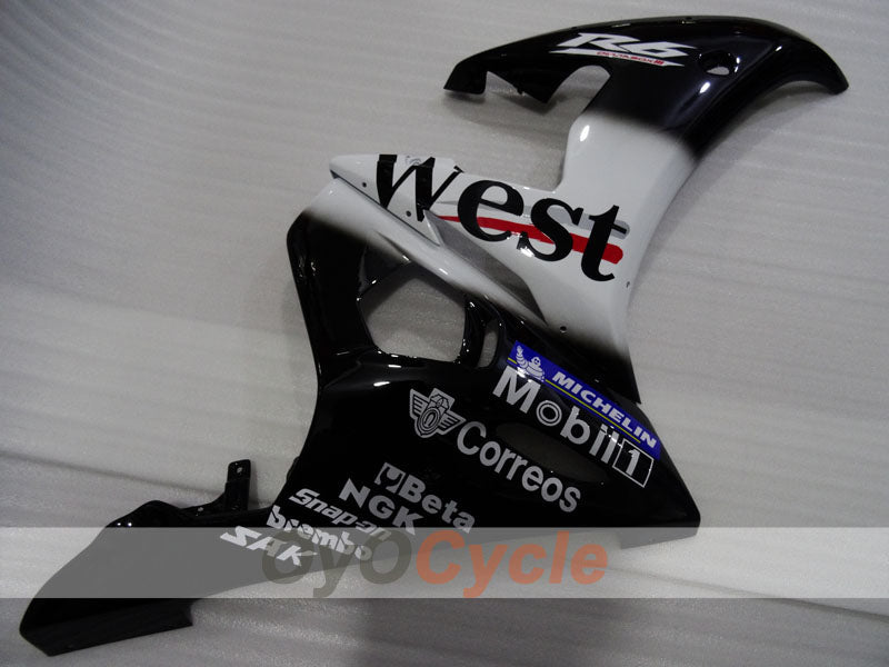 Left & Right Side Fairing For Yamaha 03-04 YZF-R6 #OYO87912231 Secondary image