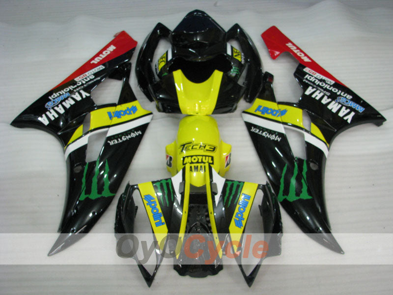 Injection Fairing kit for 06-07 YZF-R6 - Red, Yellow, Black - Monster #OYO87905879 Secondary image