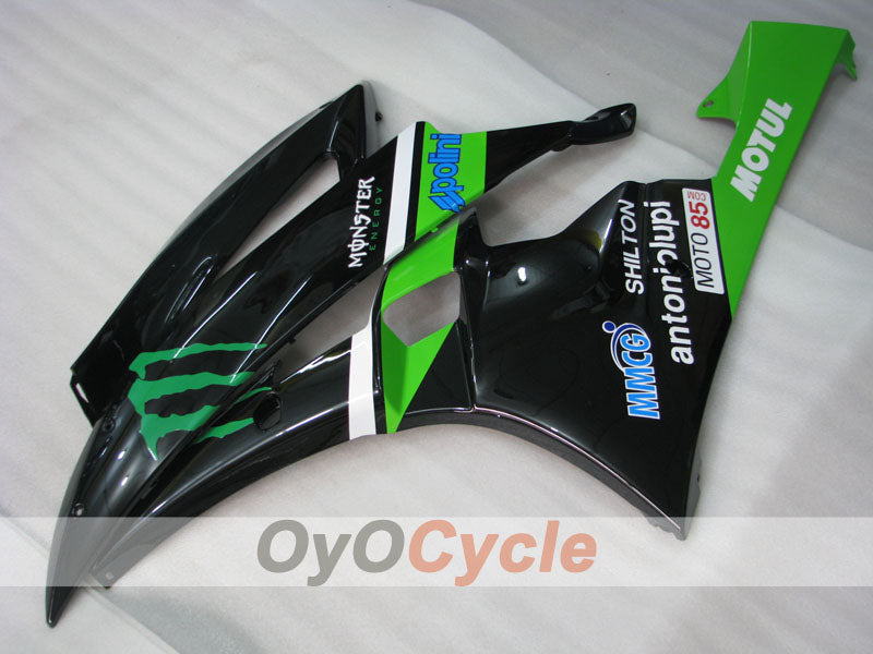 Injection Fairing kit for 06-07 YZF-R6 - Green, Black - Monster #OYO87905881