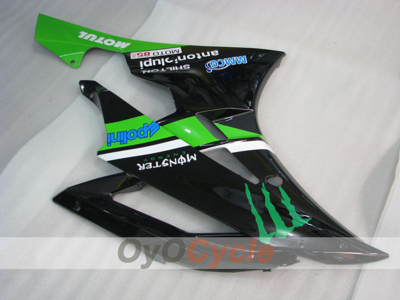Injection Fairing kit for 06-07 YZF-R6 - Green, Black - Monster #OYO87905881