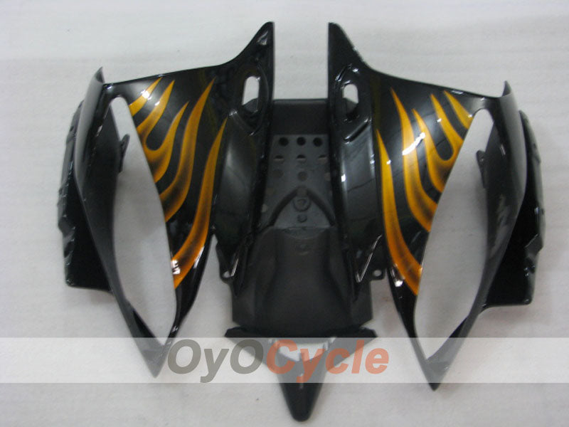 Injection Fairing kit for 06-07 YZF-R6 - Black, Gold - Flame #OYO87905884