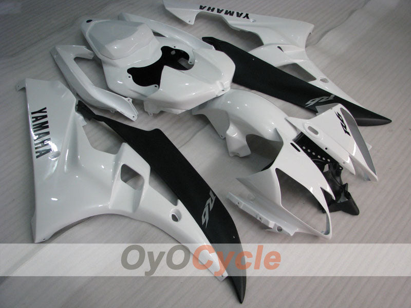 Injection Fairing kit for 06-07 YZF-R6 - White, Black - Factory Style #OYO87905885 Main image