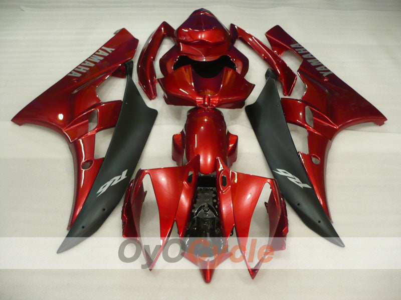 Injection Fairing kit for 06-07 YZF-R6 - Red, Black - Factory Style #OYO87905886 Secondary image