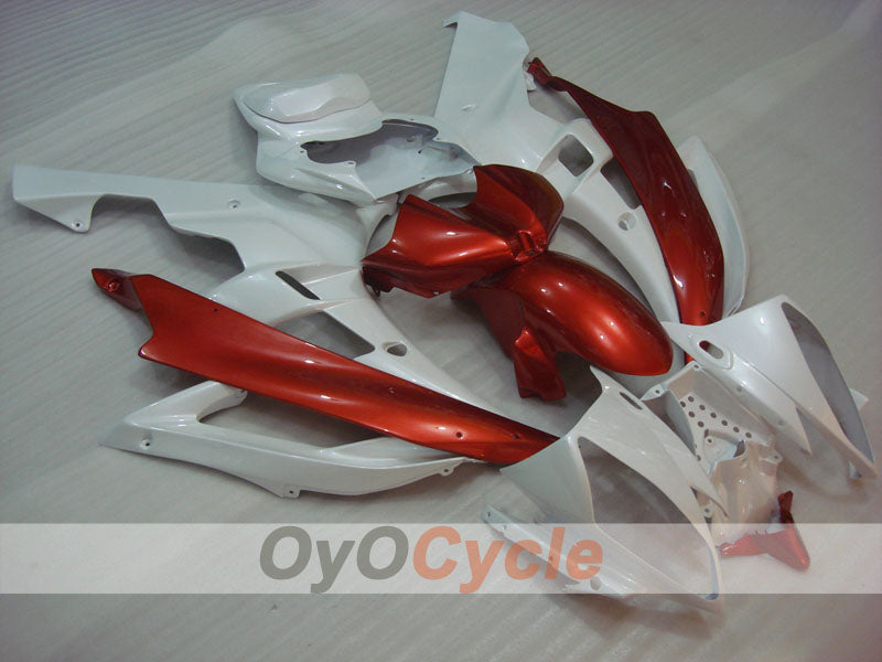 Injection Fairing kit for 06-07 YZF-R6 - Red, White - Factory Style #OYO87905889