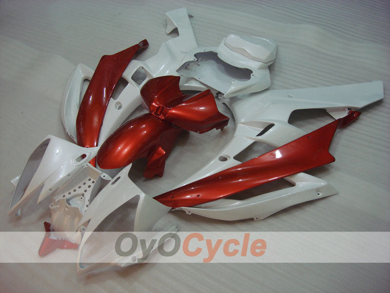 Injection Fairing kit for 06-07 YZF-R6 - Red, White - Factory Style #OYO87905889 Secondary image