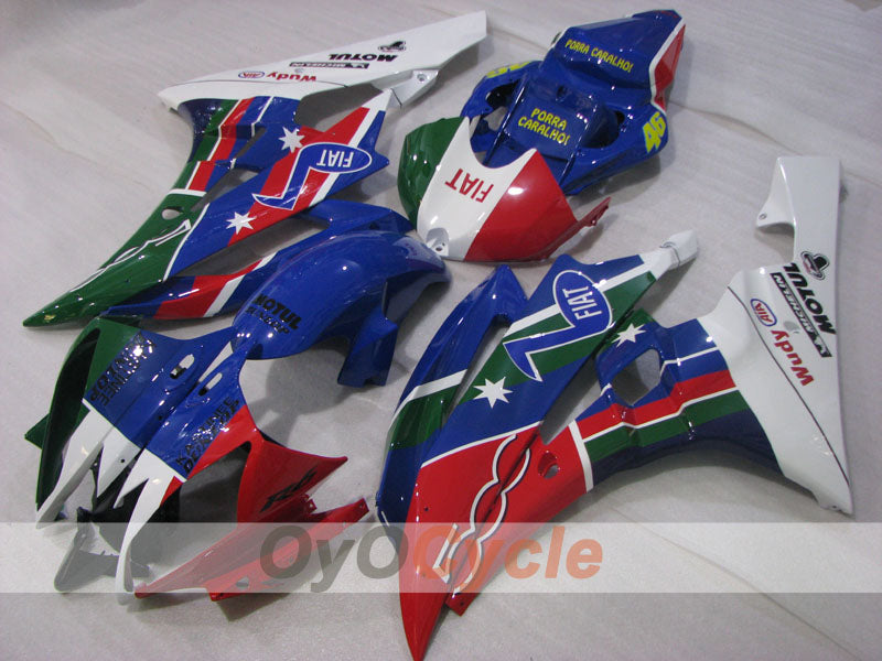 Injection Fairing kit for 06-07 YZF-R6 - ArmyGreen, Red, Blue - FIAT #OYO87905899