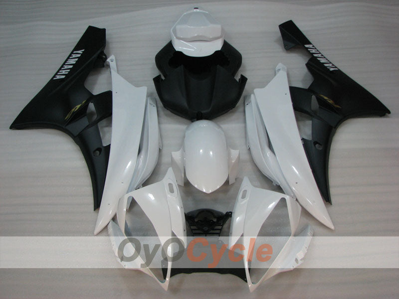 Injection Fairing kit for 06-07 YZF-R6 - White, Black - Factory Style #OYO87905900