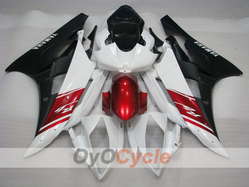 Injection Fairing kit for 06-07 YZF-R6 - Red, White, Black, Matte - Factory Style #OYO87905891