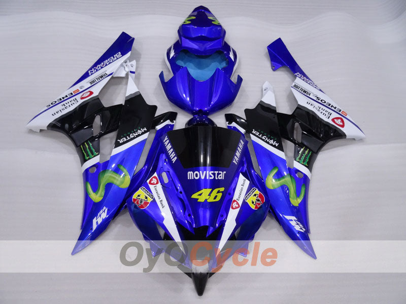 Injection Fairing kit for 06-07 YZF-R6 - Blue, White, Black - Monster #OYO87905894 Secondary image