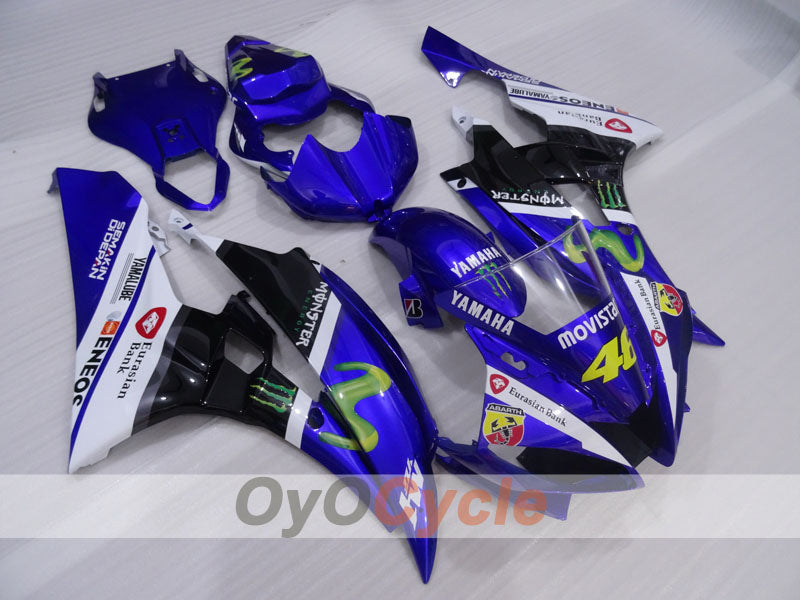 Injection Fairing kit for 06-07 YZF-R6 - Blue, White, Black - Monster #OYO87905905 Main image