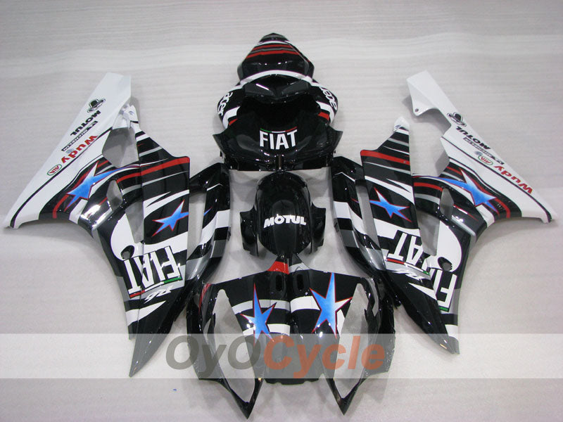 Injection Fairing kit for 06-07 YZF-R6 - White, Black - Monster #OYO87905906 Secondary image