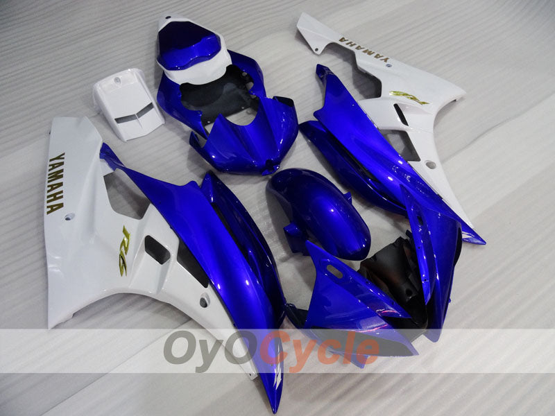 Injection Fairing kit for 06-07 YZF-R6 - Blue, White - Factory Style #OYO87905909 Main image