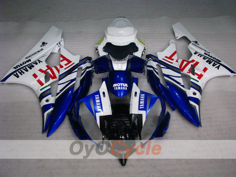 Injection Fairing kit for 06-07 YZF-R6 - Blue, White - FIAT, MOTUL #OYO87905915 Secondary image