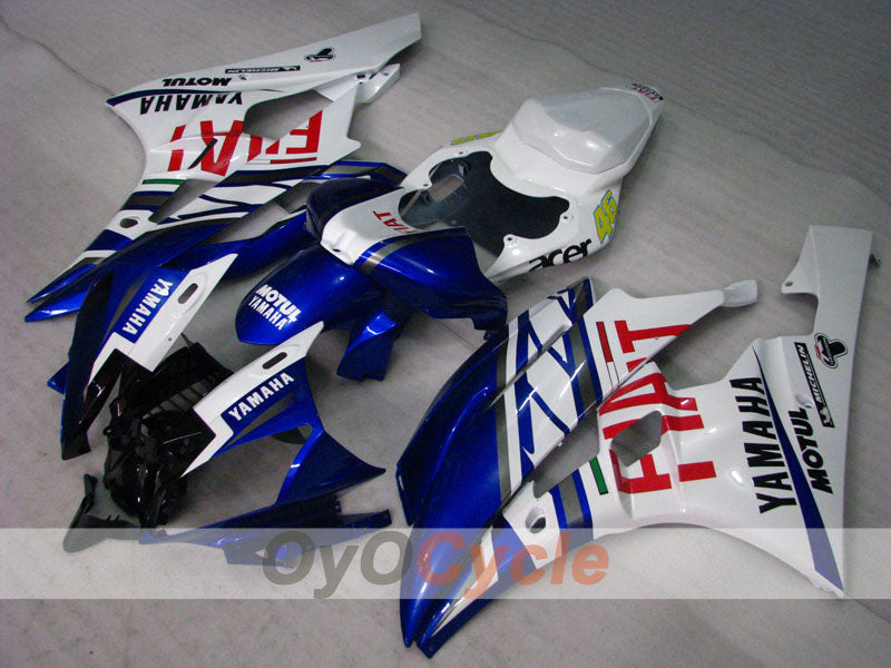 Injection Fairing kit for 06-07 YZF-R6 - Blue, White - FIAT, MOTUL #OYO87905915 Main image