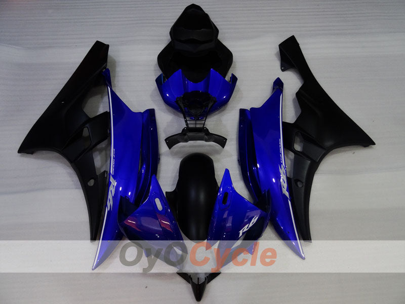 Injection Fairing kit for 06-07 YZF-R6 - Blue, Black, Matte - MOTUL #OYO87905917